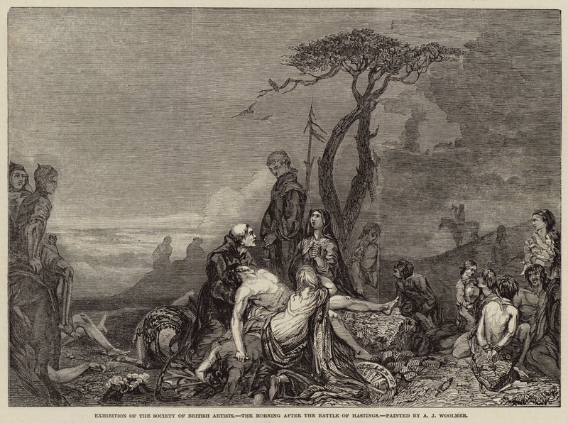 Hastings Savaşı'ndan sonraki sabah by Arthur Joseph Woolmer