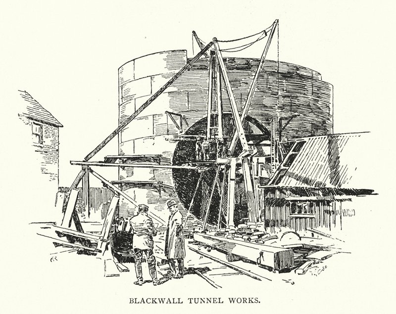 Blackwall Tünel İşleri (lito) by Arthur Moreland