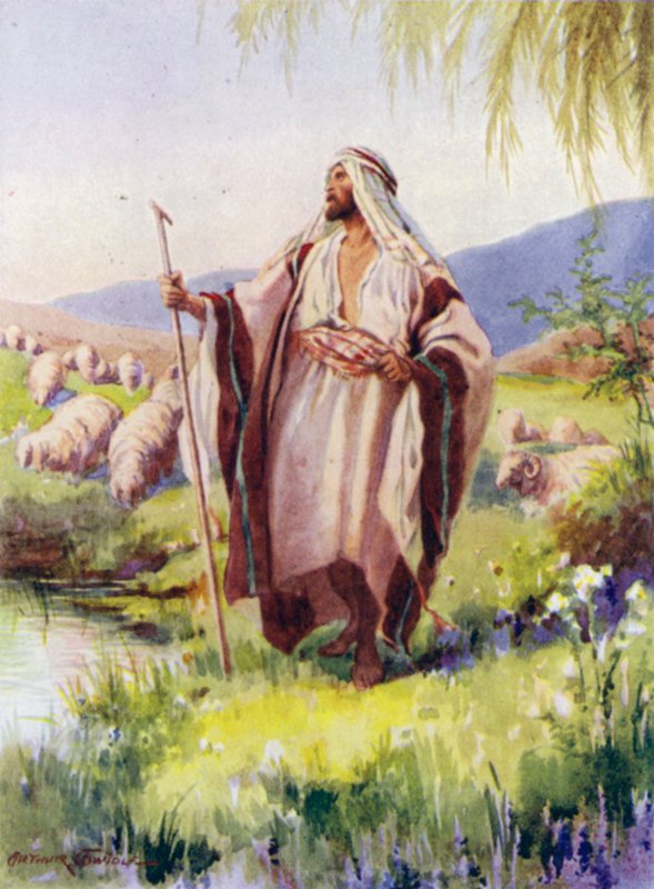Rab benim çobanımdır (renkli taş) by Arthur Twidle
