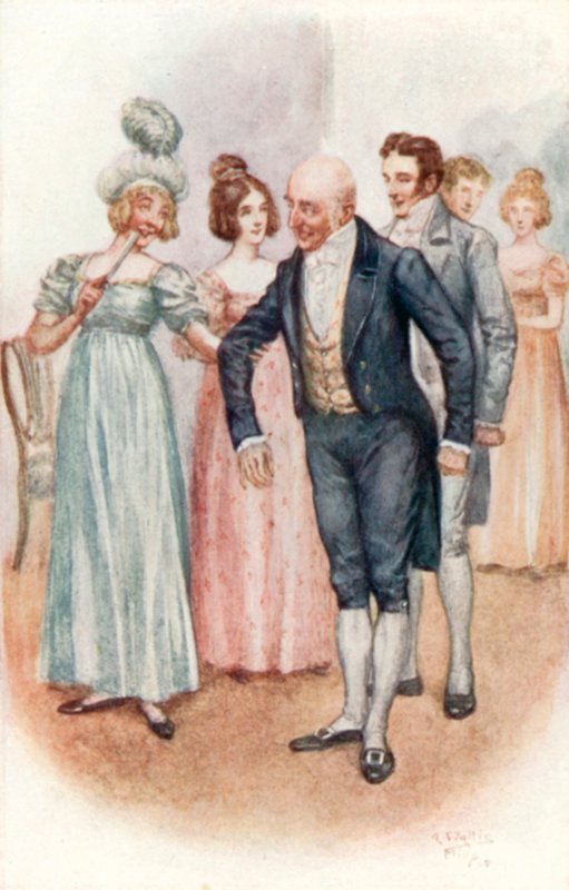 Jane Austen tarafından Emma için illüstrasyon by Arthur Wallis Mills