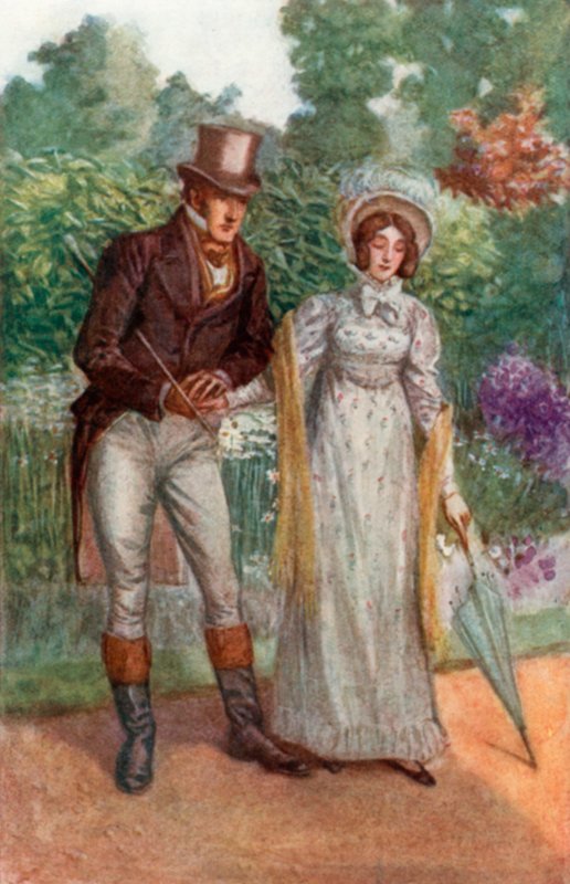 Jane Austen tarafından Emma için illüstrasyon by Arthur Wallis Mills