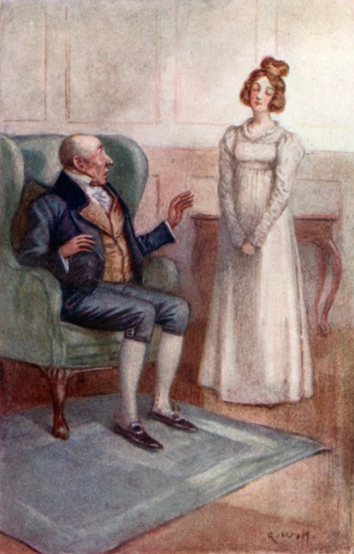 Jane Austen tarafından Emma için illüstrasyon by Arthur Wallis Mills