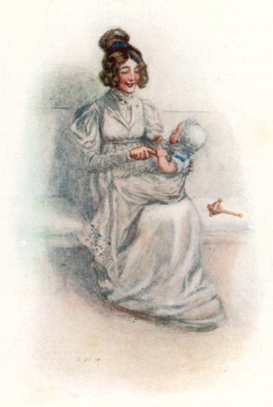 Jane Austen tarafından Emma için illüstrasyon by Arthur Wallis Mills