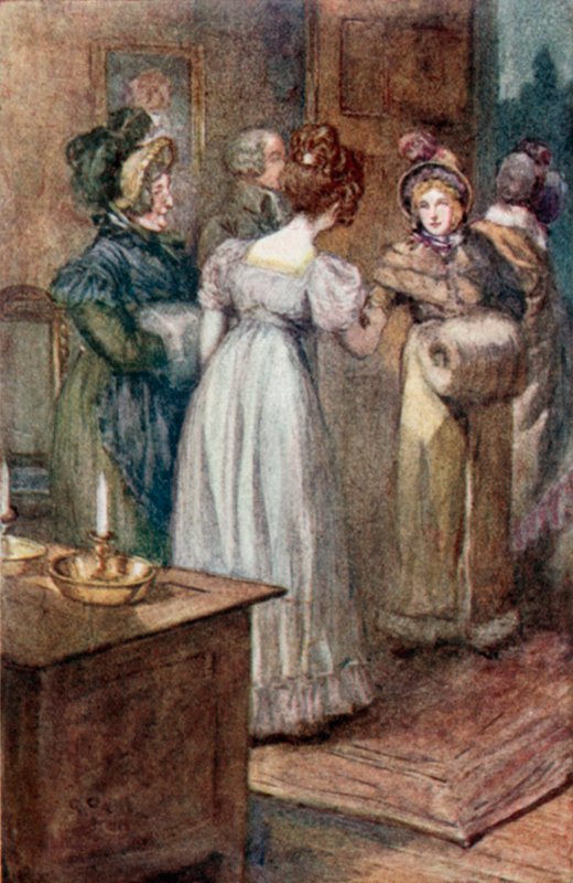 Jane Austen tarafından Emma için illüstrasyon by Arthur Wallis Mills
