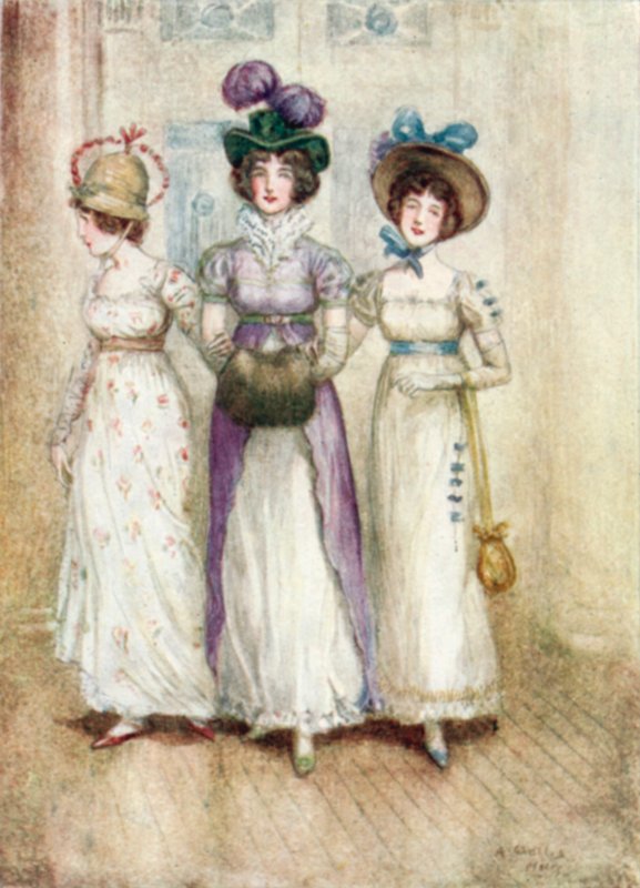 Jane Austen tarafından Northanger Manastırı için İllüstrasyon by Arthur Wallis Mills