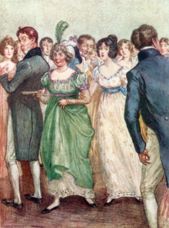 Jane Austen tarafından Northanger Manastırı için İllüstrasyon by Arthur Wallis Mills