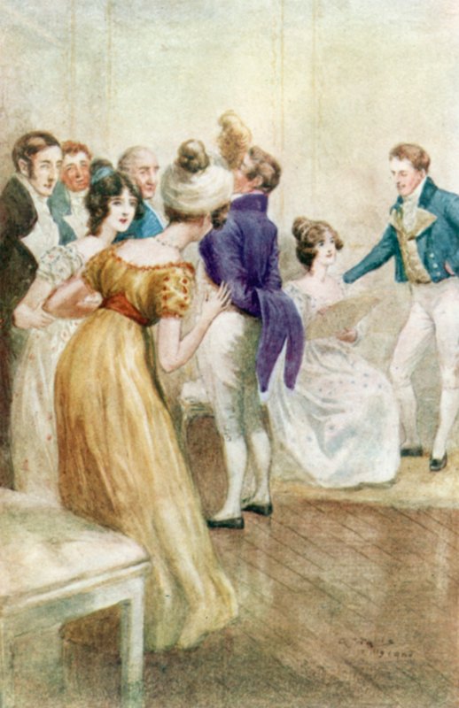 Jane Austen tarafından Northanger Manastırı için İllüstrasyon by Arthur Wallis Mills