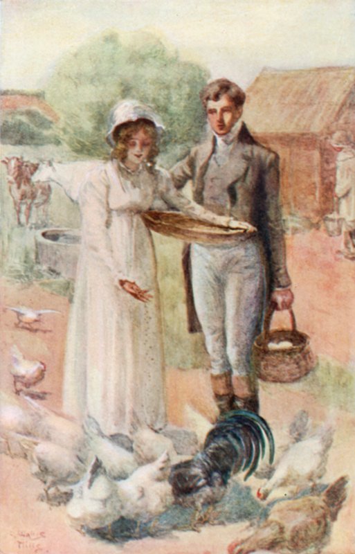 Jane Austen tarafından Northanger Manastırı için İllüstrasyon by Arthur Wallis Mills