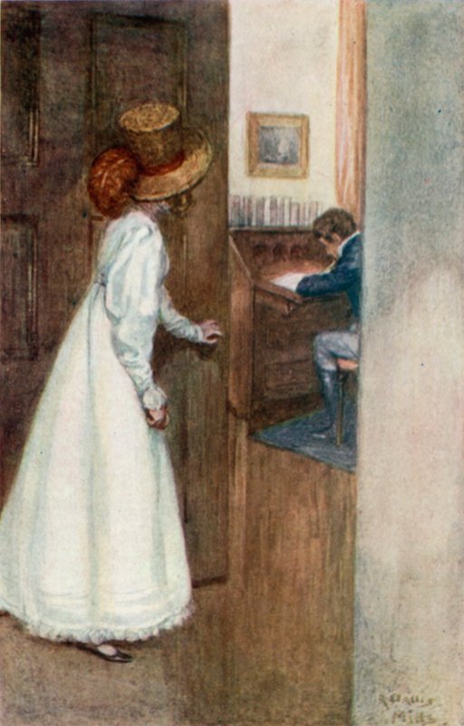 Jane Austen tarafından Northanger Manastırı için İllüstrasyon by Arthur Wallis Mills