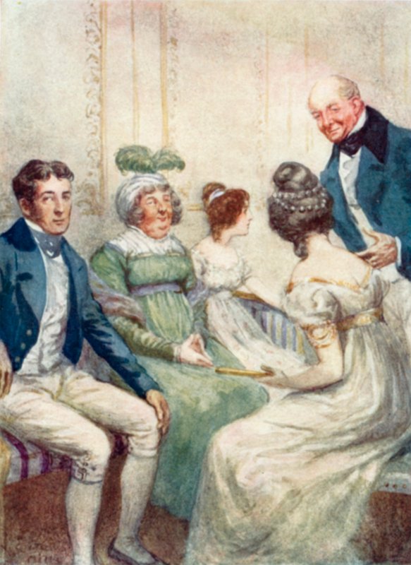 Jane Austen tarafından İkna için İllüstrasyon by Arthur Wallis Mills