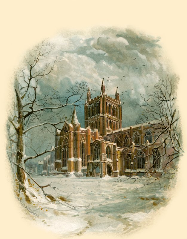 Hereford Katedrali, Kuzey Batı by Arthur Wilde Parsons
