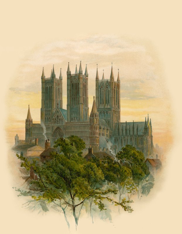 Lincoln Katedrali, Güney Batı by Arthur Wilde Parsons