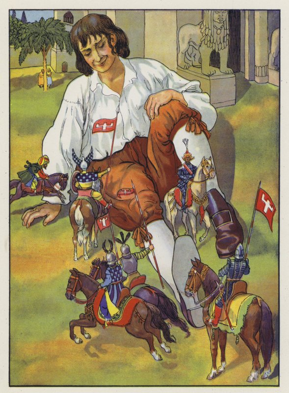 Illustration for Gullivers Travels by Jonathan Swift  by Artus Scheiner