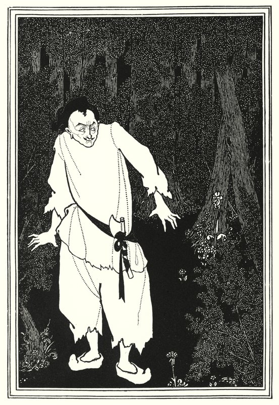 Ali Baba in the wood  by Aubrey Beardsley