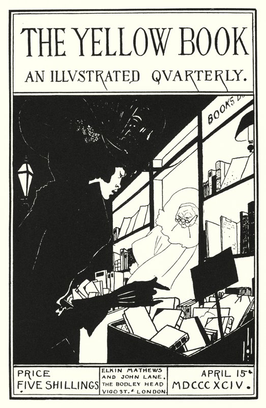 Sarı Kitap prospektüsünün kapak tasarımı by Aubrey Beardsley