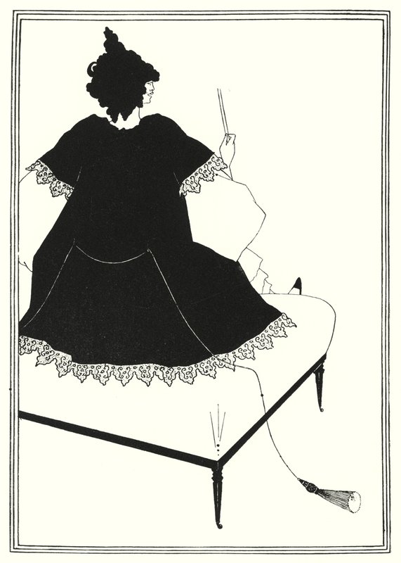 Salome on Settle  by Aubrey Beardsley