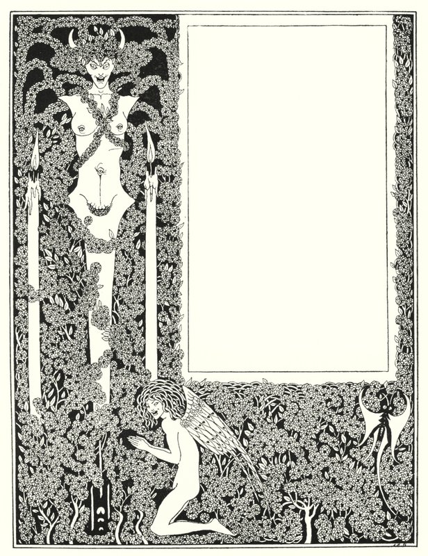 "Salome" başlık sayfası için tasarım (gravür) by Aubrey (after) Beardsley