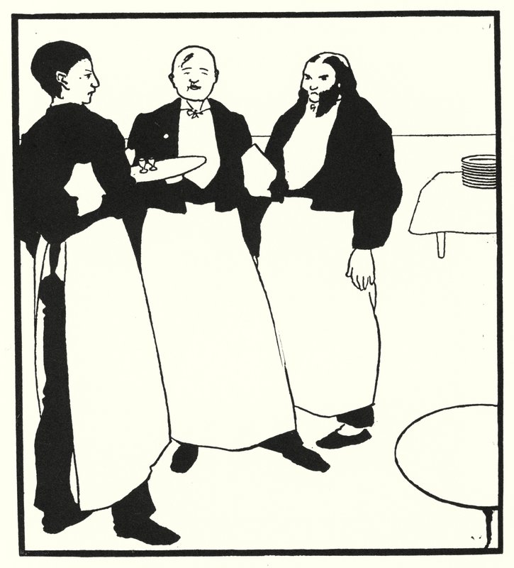 Garcons De Cafe (gravür) by Aubrey (after) Beardsley
