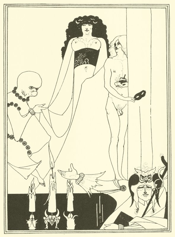 Herodias (litografi) by Aubrey (after) Beardsley