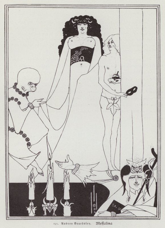 Messalina (lito) by Aubrey (after) Beardsley