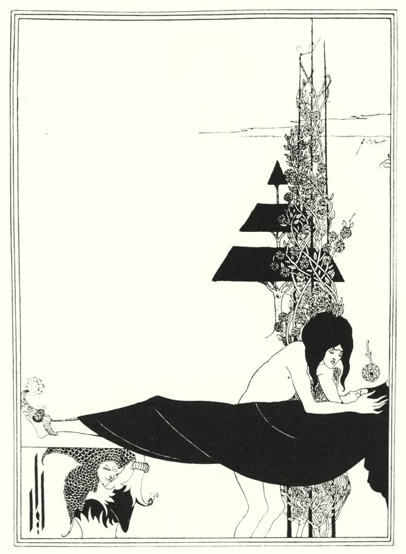 Platonik Ağıt (gravür) by Aubrey (after) Beardsley