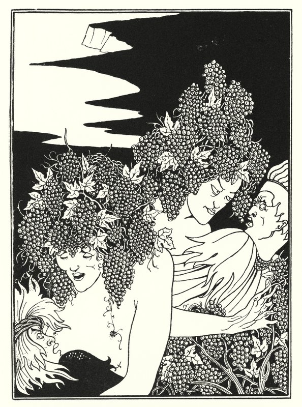 Vintage Tuzağı (gravür) by Aubrey (after) Beardsley