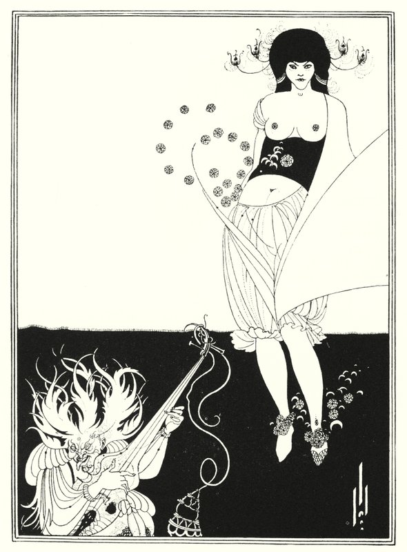 Mide Dansı (gravür) by Aubrey (after) Beardsley