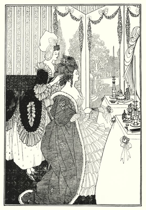 Tuvalet (gravür) by Aubrey (after) Beardsley