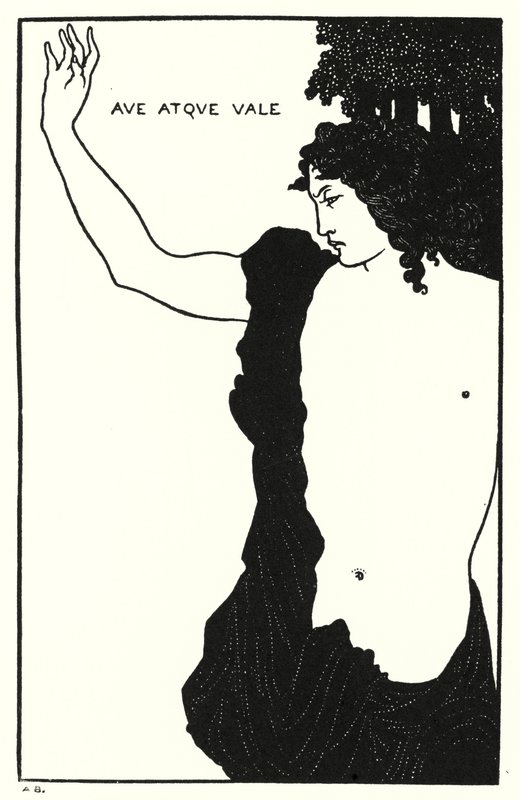 Selam ve Hoşçakal, Catullus, Carmen Ci by Aubrey Beardsley