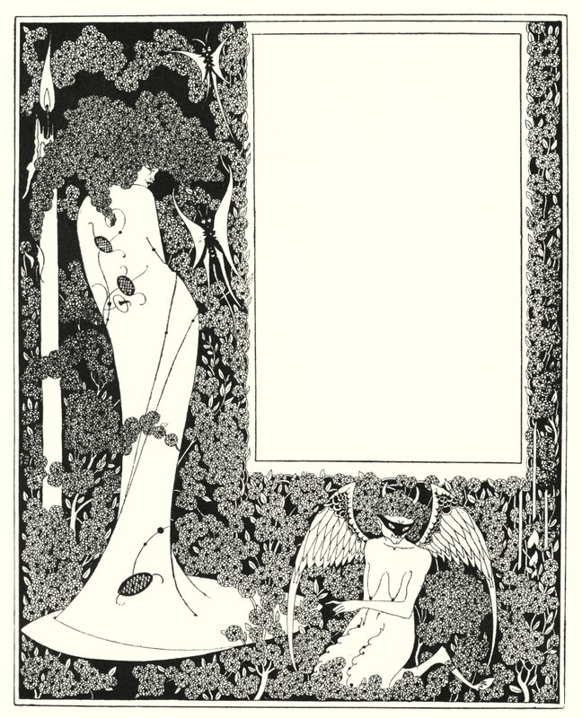 İçindekiler kenarlık tasarımı by Aubrey Beardsley