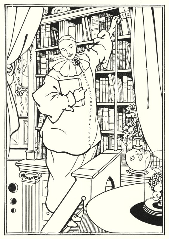 "Pierrot" ön kapağı için tasarım by Aubrey Beardsley