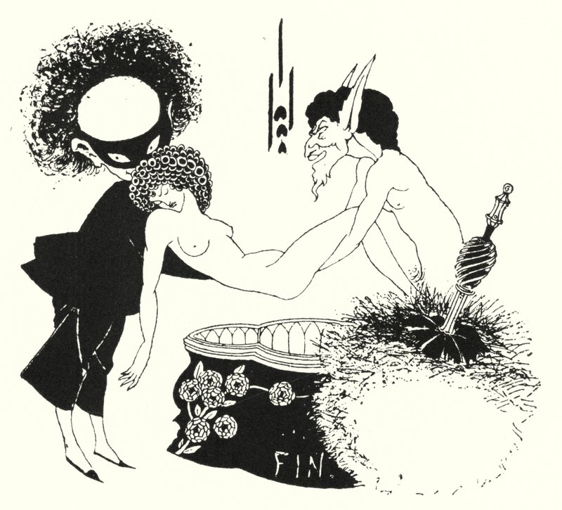 Kuyruk parçası için tasarım by Aubrey Beardsley