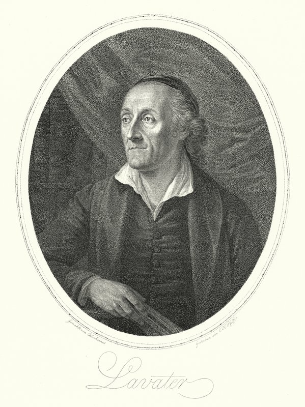 Johann Kaspar Lavater, İsviçreli ilahiyatçı, yazar ve fizyognomist (gravür) by August Friedrich Oelenhainz