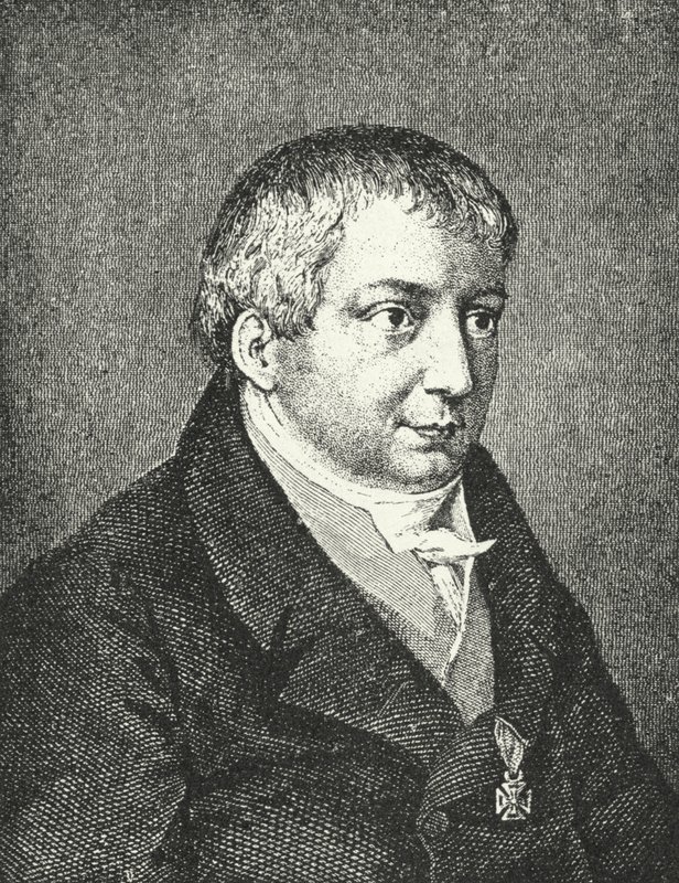Friedrich Schlegel, Alman şair (gravür) by Augusta von Buttlar
