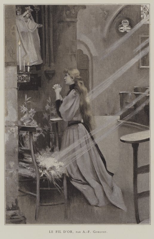 Le Fil dOr için illüstrasyon, Henry Greville by Auguste Francois Gorguet