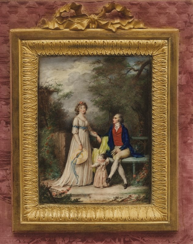 Sanatçı Augustin Ritt ve ailesinin portresi by Augustin Ritt