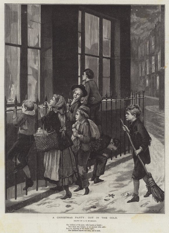 Soğukta Bir Noel Partisi by Augustus Edward Mulready