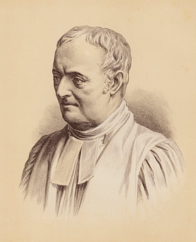 Sağ Muhterem William Grant Broughton, Sidney Birinci Lord Piskoposu (renkli taşbaskı) by Australian School