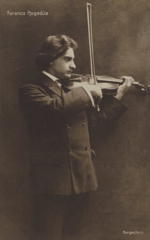 Ferencz Hegedus, Macar kemancı by Austrian Photographer