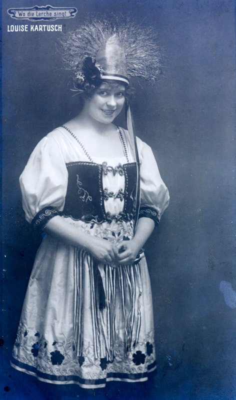 Louise Kartousch, Avusturyalı opera sanatçısı (s/b fotoğraf) by Austrian Photographer