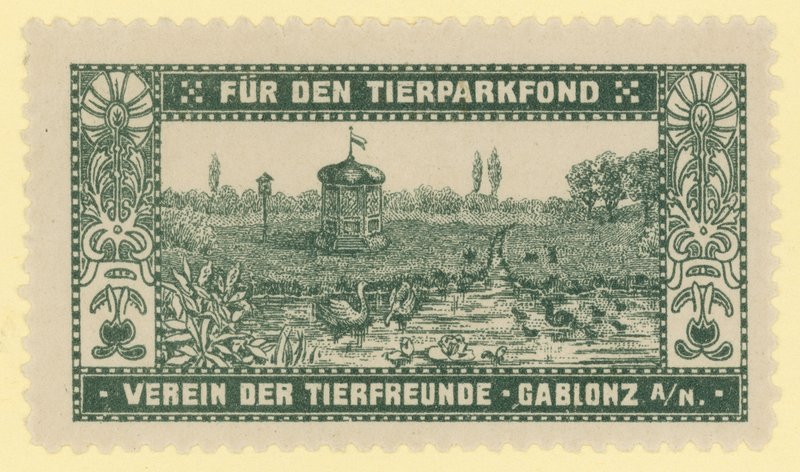 Hayvanat bahçesi fonu, Gablonz, Bohemya by Austrian School