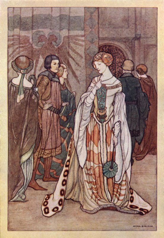 John Keats: Aziz Agnes Arifesi (renkli taş) by Averil Mary Burleigh