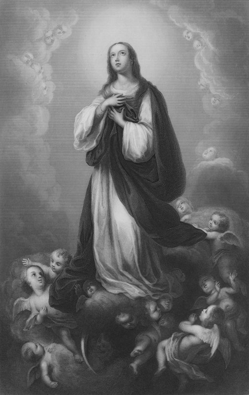 Hayranlık (gravür) by Bartolome Esteban (after) Murillo