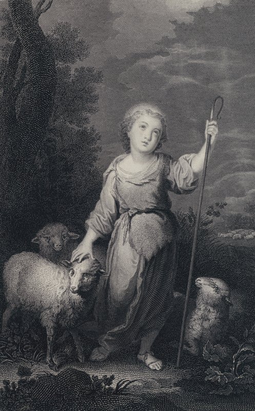 İyi Çoban (gravür) by Bartolome Esteban (after) Murillo
