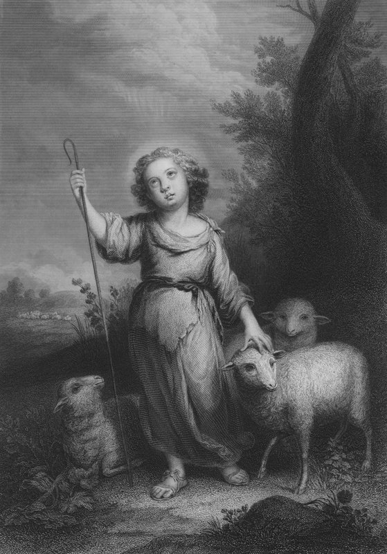 İyi Çoban (gravür) by Bartolome Esteban (after) Murillo