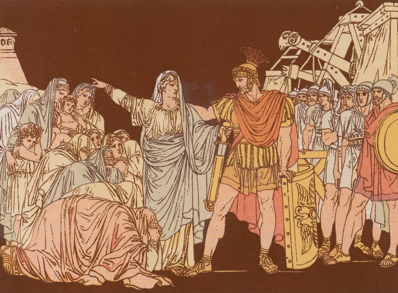 Coriolanus ve annesi by Bartolomeo Pinelli