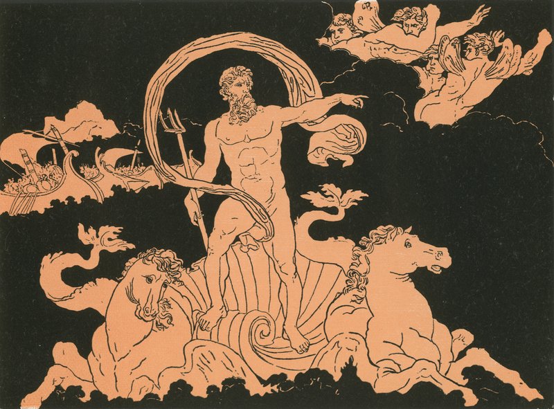 Dalgaları Durduran Neptün by Bartolomeo Pinelli