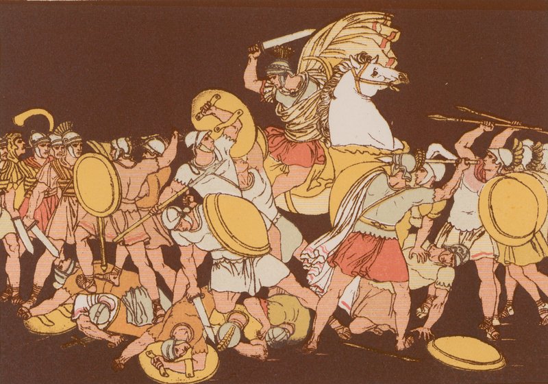 Kendini ülkesine adayan P Decius Mus by Bartolomeo Pinelli