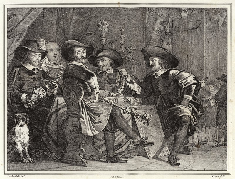 Okçuların sivil muhafızlarının valileri, Amsterdam by Bartolomeus van der Helst