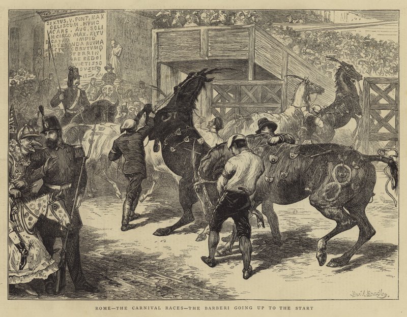 Roma, Karnaval Yarışları, Başlangıca Kadar Barberi by Basil Bradley